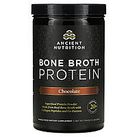 Dr. Axe / Ancient Nutrition, Bone Broth Protein, шоколад, 1,1 фунта (17,8 унции)