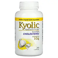 Kyolic, Aged Garlic Extract, выдержанный экстракт чеснока с лецитином, 200 капсул