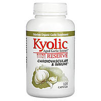 Kyolic, Aged Garlic Extract, экстракт выдержанного чеснока, повышенная сила действия, 120 капсул