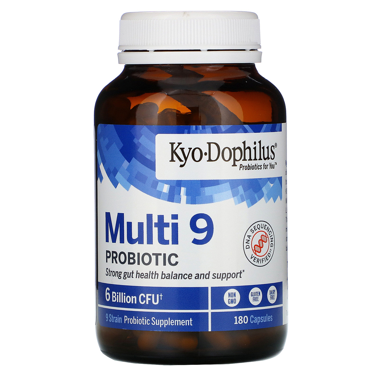 Kyolic, Kyo-Dophilus, Multi 9, пробиотик, 6 миллиардов КОЕ, 180 капсул Киев - фото 3 - id-p2193437205