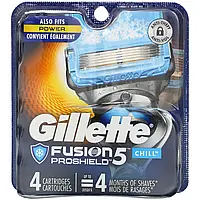 Gillette, Змінні касети для гоління Fusion5 Proshield, Chill, 4 касети