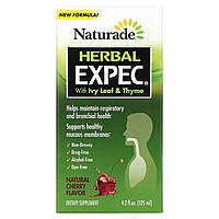 Naturade, Herbal EXPEC с листьями плюща и чабрецом, натуральная вишня, 125 мл (4,2 жидк. Унции)