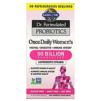 Garden of Life, Dr. Formulated Probiotics, пробиотики, одна таблетка в день для женщин, 30 вегетарианских