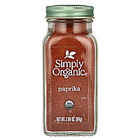 Simply Organic, паприка, 84 г (2,96 унції)