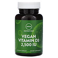MRM, Nutrition, витамин D3 для веганов, 2500 МЕ, 60 веганских капсул Киев