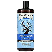 Dr. Woods, Кастильское мыло с перечной мятой и маслом ши, приобретенным по принципу справедливой торговли, 946