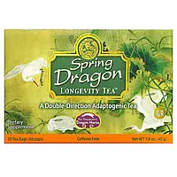 Dragon Herbs, Spring Dragon Longevity Tea, без кофеина, 20 чайных пакетиков, 1,8 унции (50 г)