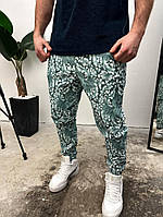 Зеленые мужские утепленные спортивные штаны.2-52/008 высокое качество