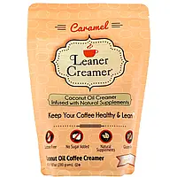 Leaner Creamer, сливки из кокосового масла, карамель, 280 г (9,87 унции)