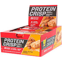 BSN, Protein Crisp, кранч с арахисовой пастой, 12 батончиков, 56 г (1,97 унции) каждый