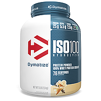 Dymatize Nutrition, ISO100 гідролізат, 100% ізолят сироваткового протеїну, вишукана ваніль, 5 фунтів