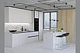 Кухня з пеналами Софі 3.3 м біла лак/ графіт, фото 4