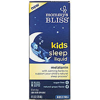 Mommy's Bliss, Kids, рідкий засіб для сну, мелатонін, для дітей від 3 років, зі смаком винограду, 120 мл