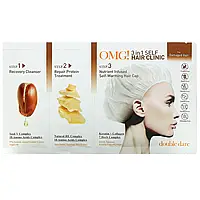 Double Dare, OMG! 3 in 1 Self Hair Clinic, For Damaged Hair, 3 Step Kit