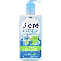 Biore, Балансирующее средство для очистки пор «Голубая агава + сода», 200 мл