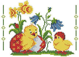 Заготовка для вишивки "Великодня серветка" (розмір А5 малесенький кошичок) ХВДГ-012