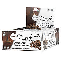 NuGo Nutrition, NuGo Dark, белковые батончики с шоколадной стружкой, 12 батончиков, весом 50 г (1,76 унции)