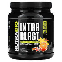 NutraBio Labs, Intra Blast, заряд амінокислот під час тренування, зі смаком апельсина та манго, 718 г