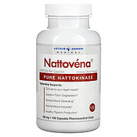 Arthur Andrew Medical, Nattovena, очищенная наттокиназа, 200 мг, 180 капсул Киев