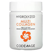 CodeAge, Hydrolyzed, мультиколлаген, 90 капсул