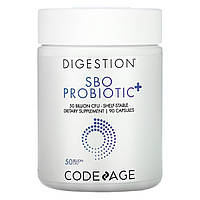 CodeAge, Для пищеварения, пробиотик SBO +, 50 млрд КОЕ, 90 капсул
