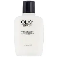 Olay, Complete, UV365, ежедневное увлажняющее и солнцезащитное средство, SPF 15, для чувствительной кожи,