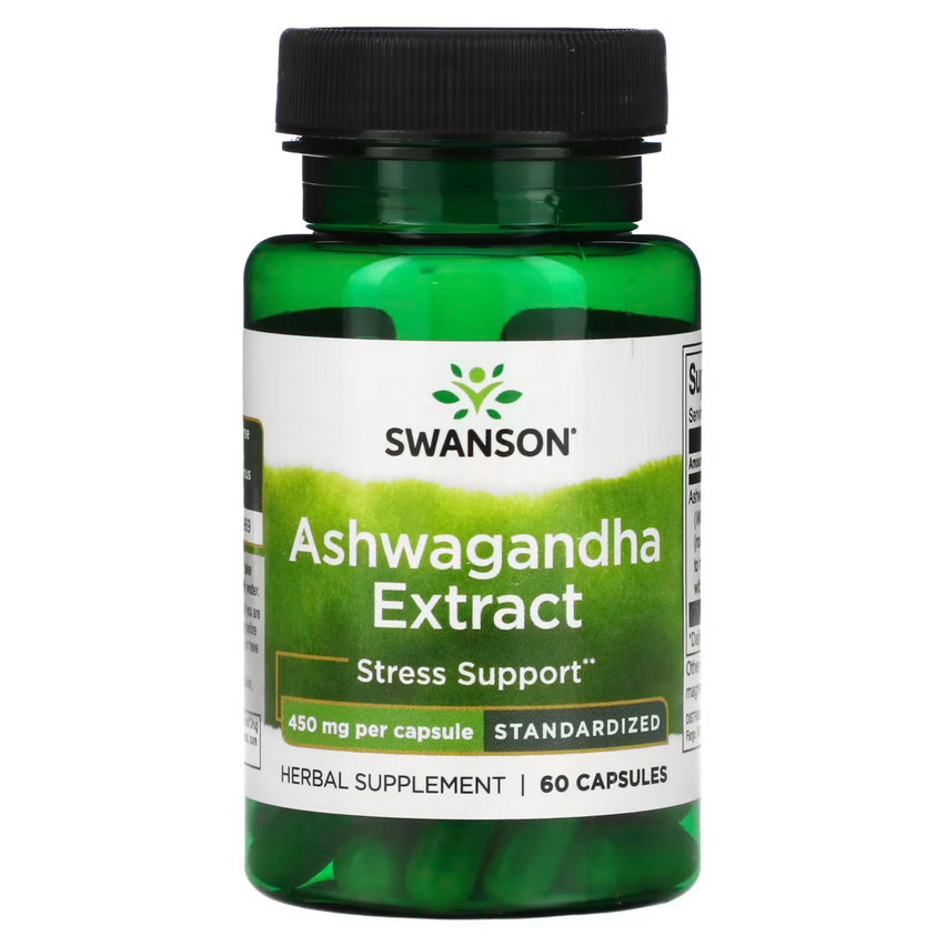 Екстракт ашваганди, стандартизований/Ashwagandha Extract — Standardized 450 mg 60 Caps