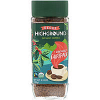 Highground Coffee, органический растворимый кофе, средняя обжарка, без кофеина, 100 г (3,53 унции)