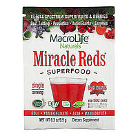 Macrolife Naturals, Miracle Reds, Superfood, Goji- Pomegranate- Acai- Mangosteen, 9.4 g