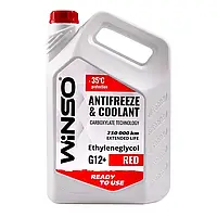 Антифриз для авто WINSO красный -35°C G12+ 0,9 кг ANTIFREEZE & COOLANT WINSO RED G12+