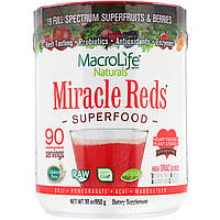 Macrolife Naturals, Miracle Reds, суперфуд, годжи, гранат, асаи, мангостин, 850 г (1,9 фунт)