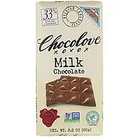 Chocolove, молочный шоколад, 33% какао, 90 г (3,2 унции)