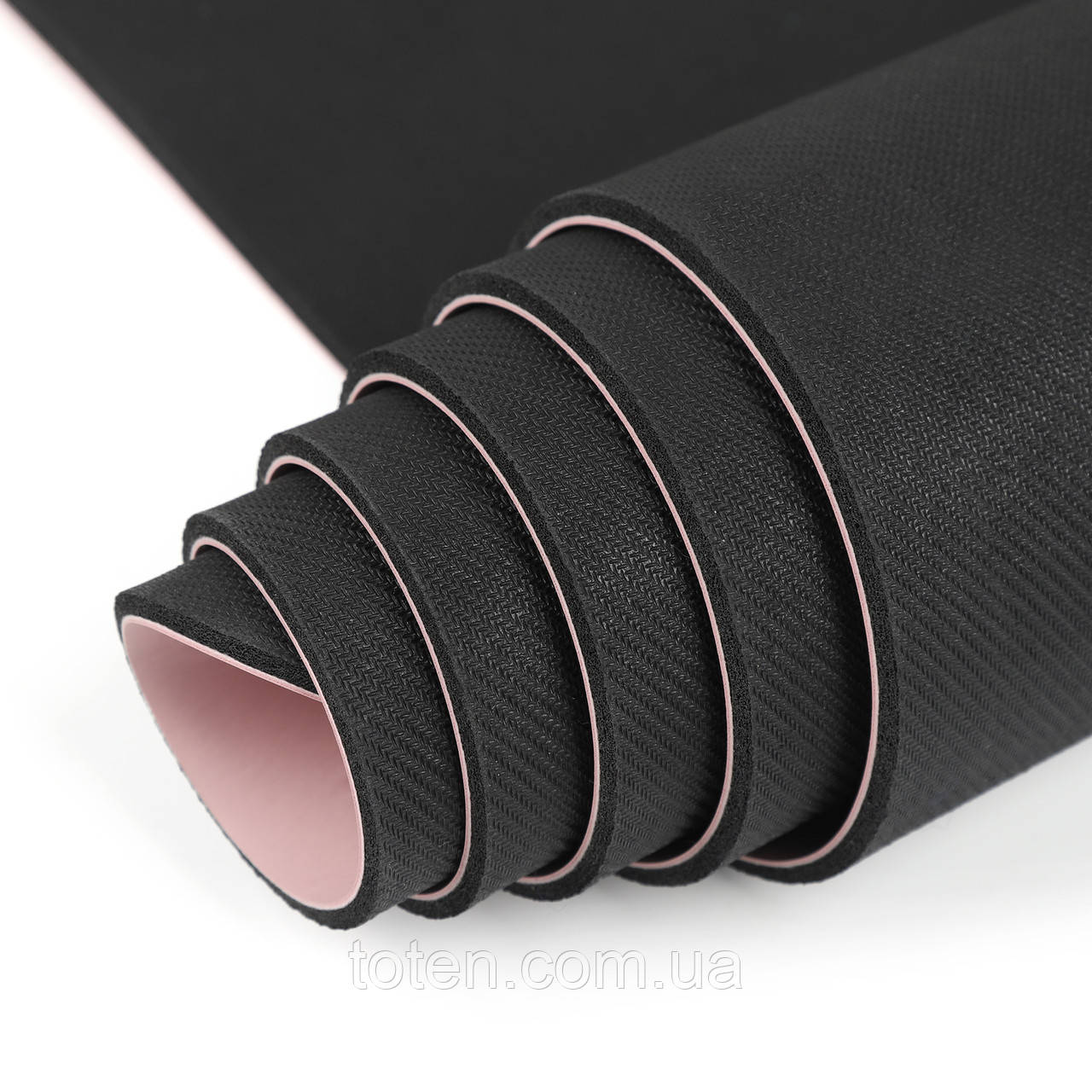 Килимок для йоги каучуковий поліуретан Pro Gemini 183см*68cm*5mm PUY-2899PINK топ, фото 1