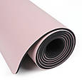 Килимок для йоги каучуковий поліуретан Pro Gemini 183см*68cm*5mm PUY-2899PINK топ, фото 3