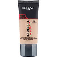 L'Oreal, Тональная основа Infallible Pro-Matte, оттенок Shell Beige 102, 30 мл