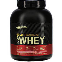 Optimum Nutrition, Gold Standard 100% Whey, сыворотка со вкусом аппетитной клубники, 2,27 кг (5 фунтов)