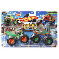 Ігровий набір Hot Wheels Monster Trucks Позашляховики Duck Roll vs Piran-ahhhh (FYJ64/HWN54)