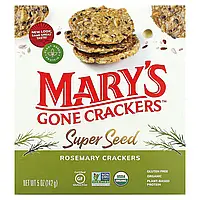 Mary's Gone Crackers, Super Seed, зерновые крекеры, розмарин, 141 г (5 унций)