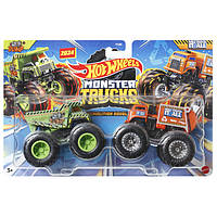 Ігровий набір Hot Wheels Monster Trucks Позашляховики Gotta Dump vs Will trash it all (FYJ64/HWN52)