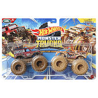 Ігровий набір Hot Wheels Monster Trucks Позашляховики Land Rover vs Town Hauler (FYJ64/HWN65)