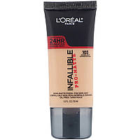 L'Oreal, Тональная основа Infallible Pro-Matte, оттенок Natural Buff 103, 30 мл