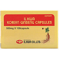 Ilhwa, Капсулы с корейским женьшенем, 500 мг, 100 капсул