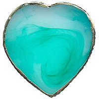 Палитра в форме "Сердце" для смешивания красок (гель-лаков, гелей, хны) и разных текстур 385 Бирюзовый