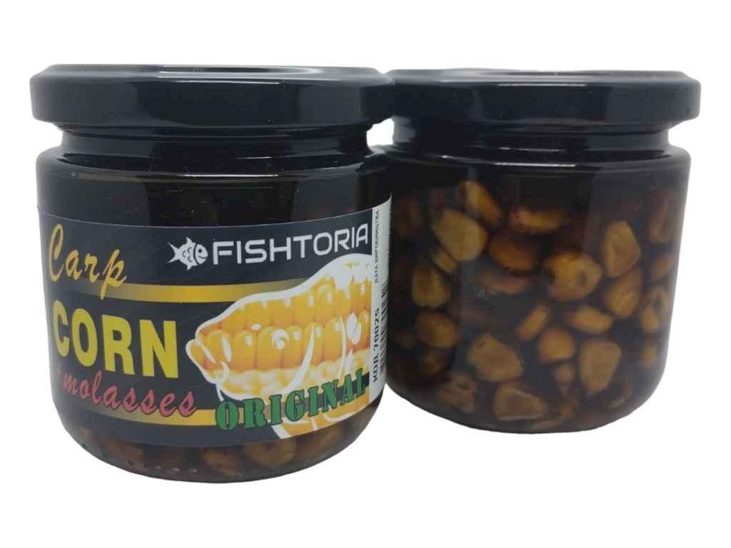 Кукурудза для риболовлі в мелясі оригінал 200мл (скло) 70022 ТМ FISHTORIA FG