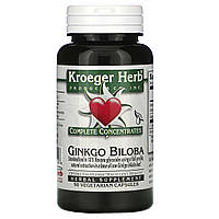 Kroeger Herb Co, Полные концентраты, гинкго билоба, 90 вегетарианских капсул