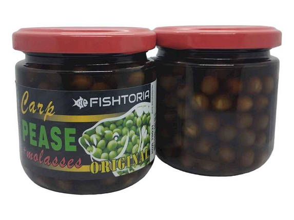 Горох для риболовлі в мелясі оригінал 200мл (скло) 70028 ТМ FISHTORIA FG, фото 1