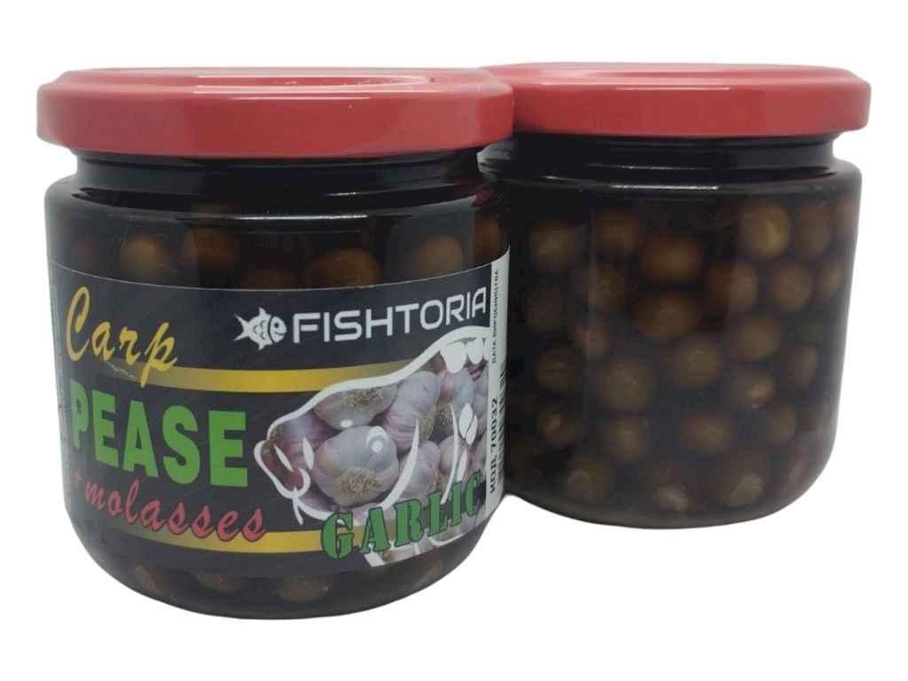 Горох для риболовлі в мелясі часник 200мл (скло) 70032 ТМ FISHTORIA FG