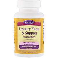 Nature's Secret, Urinary Flush & Support, мочегонное средство с клюквой, 60 капсул