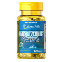 Puritan's Pride Cod Liver Oil 415 mg 100 капс 01150 SP