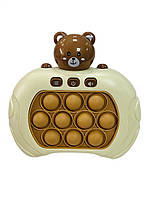 Поп Іт електронна іграшка антистрес Pop it Speed Pass Game Machine ведмедик